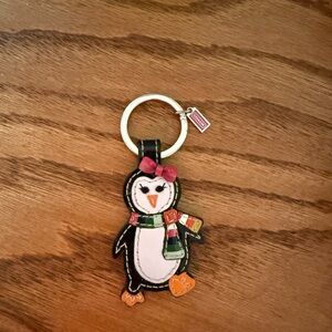 Coach Black Penguin Keychain